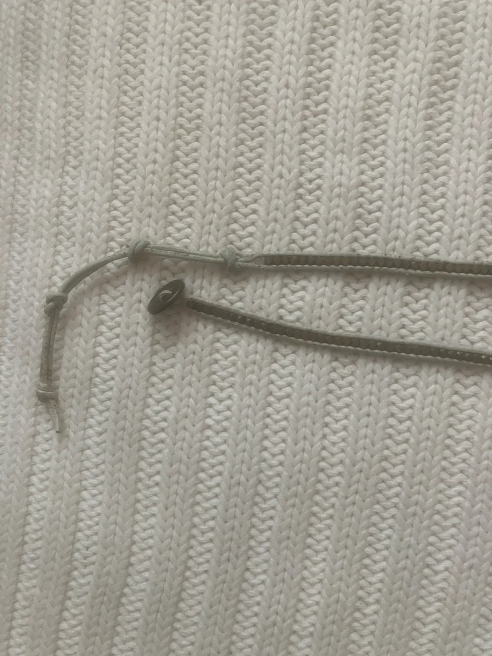 Club Monaco Light Blue and Gold Cord Bracelet